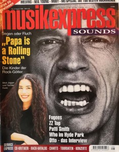 MICK JAGGER - Coverstory der "Musikexpress" - Deutschland 1996