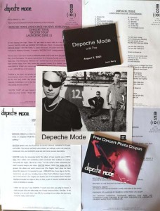 DEPECHE MODE - Presse- Promoartikel rund um den Release von "EXCITER" - USA 2001 - PLUS...