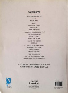 Notenbuch - MICHAEL JACKSON - "the best of" - Italien 1998
