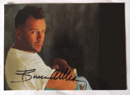BRUCE WILLIS - Foto mit aufgedrucktem Autogramm - Ende der 1990er