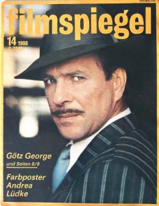 Magazin - GÖTZ GEORGE auf dem Cover des "FILMSPIEGEL" von 1988