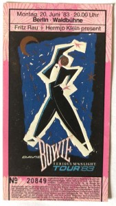 Ticket - DAVID BOWIE - "Serious Moonlight - Tour" - Berlin