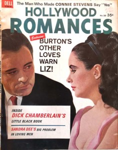 Magazin - "Hollywood Romances" - ELIZABETH TAYLOR - RICHARD BURTON - USA 1963