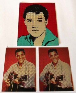 ELVIS PRESLEY - 3 Sticker - unbenutzt - etwa 70er Jahre