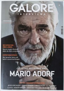 Magazin - MARIO ADORF auf dem Cover der GALORE von 2018