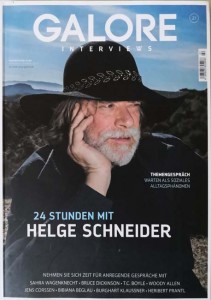 Magazin - HELGE SCHNEIDER auf dem Cover der GALORE von 2018