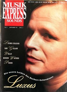 HERBERT GRÖNEMEYER - Coverstory der "MusikExpress" von 1990