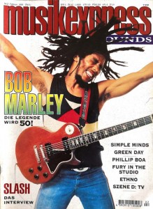 BOB MARLEY - Coverstory der "MusikExpress" von 1995