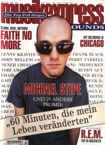 MICHAEL STIPE / R.E.M. auf dem Cover der "MusikExpress" von 1995