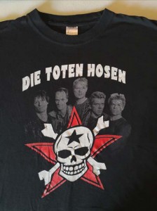 T-Shirt - DIE TOTEN HOSEN - "Skull" - Vintage - Schwarz - XXL