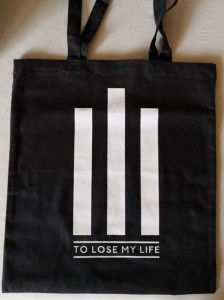 Totebag - WHITE LIES - "To Lose My Life" - Unbenutzt