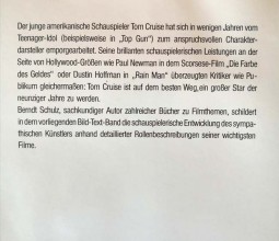 Buch, TOM CRUISE - Erstauflage von 1990 mit vielen Fotos