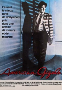 RICHARD GERE "American Gigolo" - ungelaufene Postkarte - Frankreich um 1990