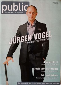 JÜRGEN VOGEL - auf dem Cover der "Public" - Deutschland 2007 - RAR