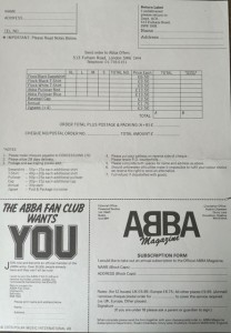 ABBA - Original Tour-Programm zur Europatourne 1979 + Beilagen