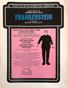 Buch, BORIS KARLOFF - "Frankenstein"- Film-Foto-Roman des Kultfilms, England 1974