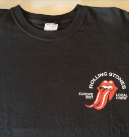 ROLLING STONES - Tour 2007 - Schwarzes T-Shirt "LOCAL CREW" - XL
