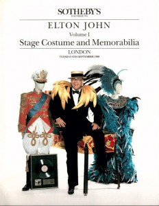 Auktionskatalog - ELTON JOHN - Sotheby´s England 1988