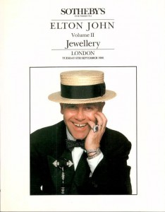 Auktionskatalog - ELTON JOHN - Sotheby´s England 1988