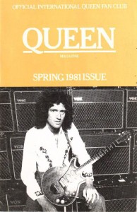 QUEEN - Fanclub Magazin - England, Frühjahr 1981