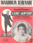 NOTEN - FILMMUSIK - CHARLIE CHAPLIN  - "Mandolin Serenade" - England 1957
