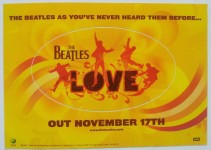 PROMO-Aufkleber -- THE BEATLES -- "Love" - England 2006