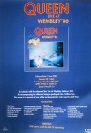Händler- Info zum Release von "QUEEN - Live at Wembley ´86"