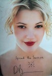 DREW BARRYMORE - Foto mit gedruckter Unterschrift