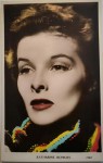 Colorierte "echt-Foto" Postkarte - KATHARINE HEPBURN