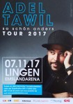 ADEL TAWIL - HANDZETTEL / FLYER - Konzertankündigung