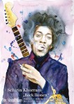 Ausstellungsplakat - JIMI HENDRIX - Artwork von Schirin Khorram