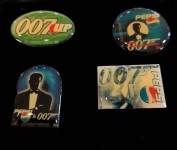 Lot aus 4 Werbepins: JAMES BOND - 007 - "Stirb an einem anderen Tag" - 2002