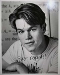 MATT DAMON - Großfoto mit reproduziertem AUTOGRAMM