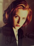 GILLIAN ANDERSON - FOTO mit reproduziertem Autogramm - AKTE X
