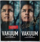 BARBARA AUER - 2 PROMO- Flyer zum Film "Vakuum" - handsigniert !