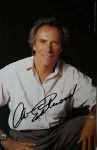 CLINT EASTWOOD - schönes Foto mit gedrucktem Autogramm