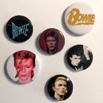 6 verschiedene DAVID BOWIE - Button- Badges - England