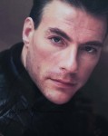 JEAN CLAUDE VAN DAMME - Großfoto mit aufgedrucktem Autogramm - 90er Jahre