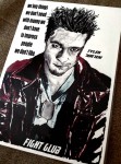 Fine Art Print - BRAD PITT - Motiv aus "Fight Club" - FANART