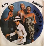 Top-Rarität: BONEY M. - Riesengroßer Aufkleber - 70er Jahre - unbenutzt