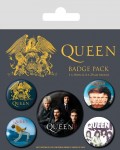 QUEEN - 5 Ansteck-Buttons - Original verpackte Neuware!