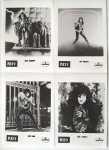 SET aus 4 Promo-Fotos - KISS - schwarz/weiß - Frühe 1980er