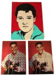 ELVIS PRESLEY - 3 Sticker - unbenutzt - etwa 70er Jahre