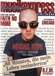 MICHAEL STIPE / R.E.M. auf dem Cover der "MusikExpress" von 1995