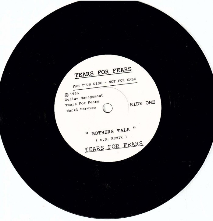 FANCLUB- Vinyl- Single - TEARS FOR FEARS - Mothers Talk - England 1986