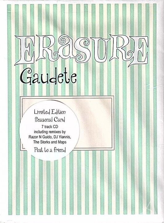 LIMITED EDITION - CD- Single - ERASURE - Gaudete - Europa 2013 - UNGEÖFFNET !