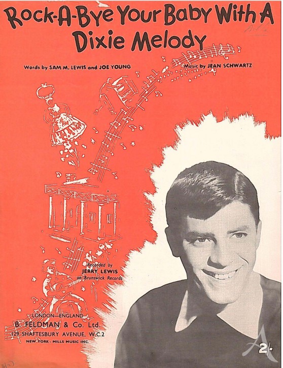 NOTEN - FILMMUSIK - JERRY LEWIS - England 1958 NOTEN - FILMMUSIK - JERRY LEWIS - England 1958
