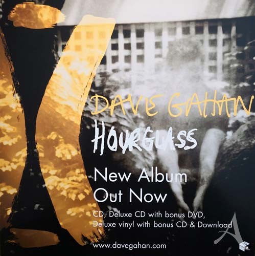 Promo- Poster: DAVE GAHAN / "Hourglass" - England 2007 Promo- Poster: DAVE GAHAN / "Hourglass" - England 2007