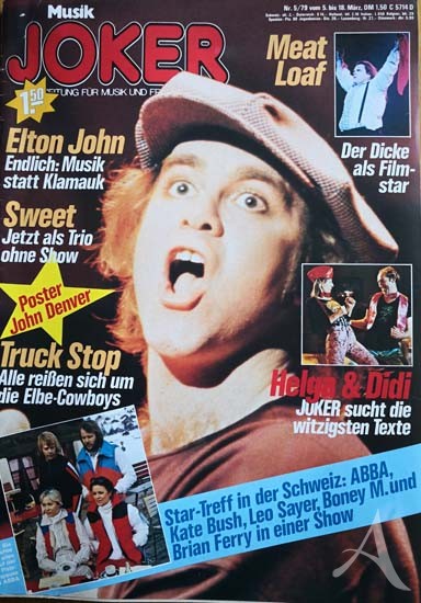 Magazin "Musik Joker" mit ELTON JOHN - Deutschland 1979 Magazin "Musik Joker" mit ELTON JOHN - Deutschland 1979
