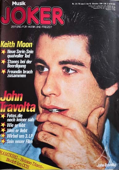 Magazin "Musik Joker" mit JOHN TRAVOLTA plus POSTER von 1978 Magazin "Musik Joker" mit JOHN TRAVOLTA plus POSTER von 1978
